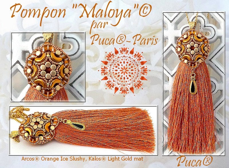 Arcos par Puca Ice Slushy, 3-Hole 5X10MM Czech Glass, 30 Beads - Choose a Color