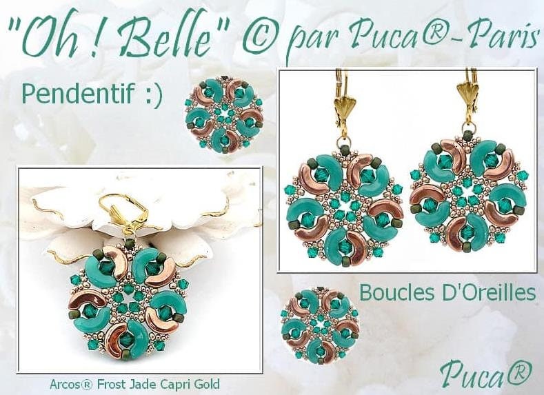 Arcos par Puca Ice Slushy, 3-Hole 5X10MM Czech Glass, 30 Beads - Choose a Color