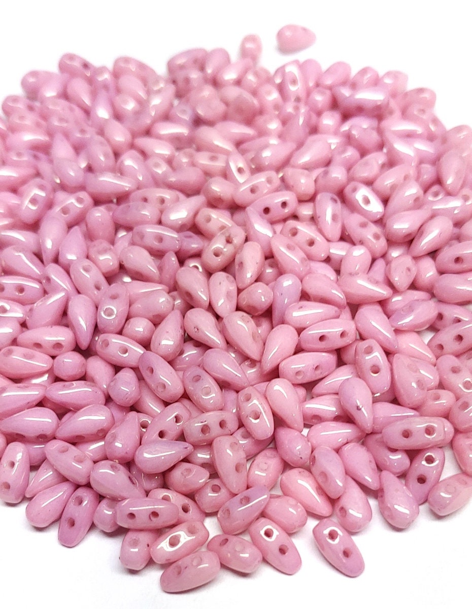 DropDuo Lila Luster, 2-Hole Czech Glass 3x6MM, 14494-50 Beads