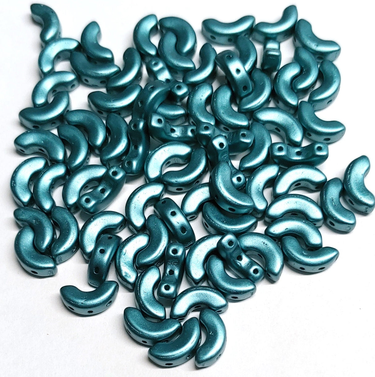 Arcos Par Puca Pastel Emerald, 5X10 MM Czech Glass, 02010-25043-30 beads