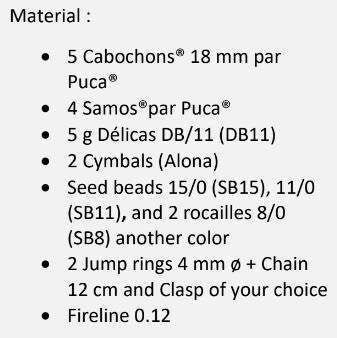 Pamela Bracelet Pattern - DO NOT BUY- Sent free by email-Free with par Puca bead purchase, Read the description below for details