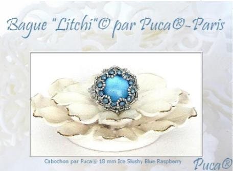 Cabochons Par Puca Ice Slushy, 18mm - Choose the quantity - Choice of colors available select your favorite