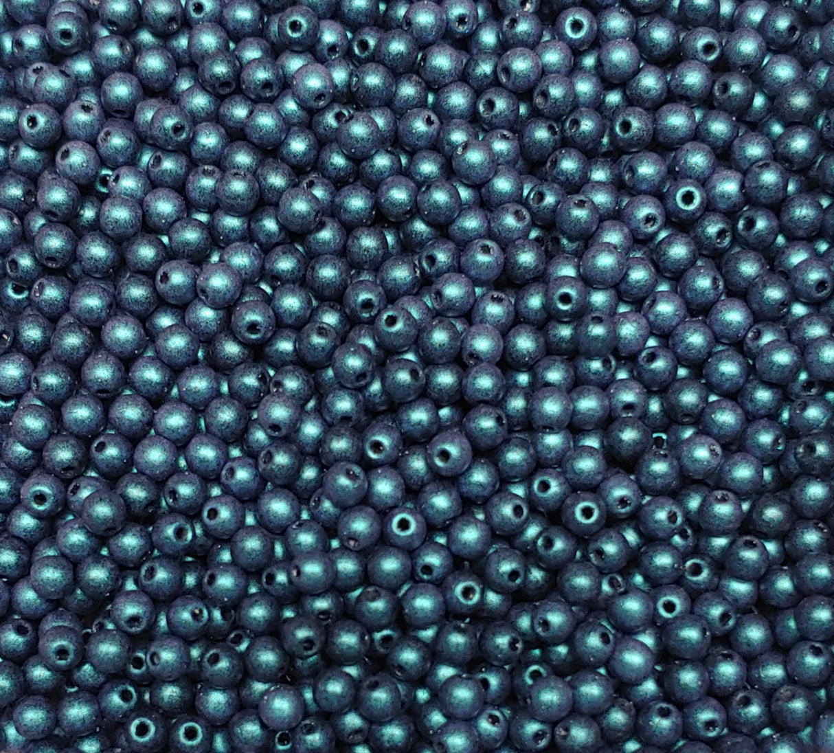 3mm, 4mm, 6mm Round Polychrome Blueberry, Czech Glass-50 beads