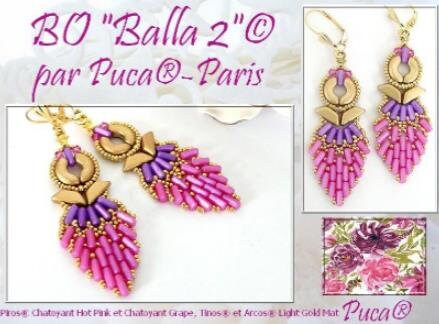 Piros Par Puca-Paris Pastel Colors, 2-Hole 2x3x5mm Czech Glass, 5 grams, Choose a color