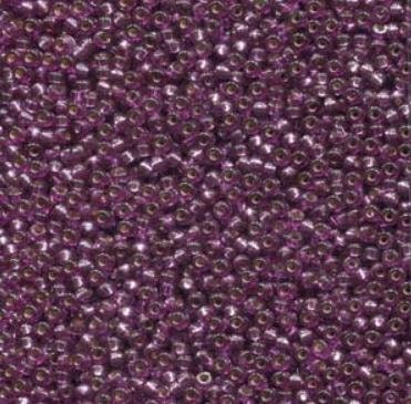 11-4279 Duracoat Dyed Silver Lined Deep Purple, Miyuki Seed Bead 11/0