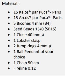 Trianon Pendant Pattern