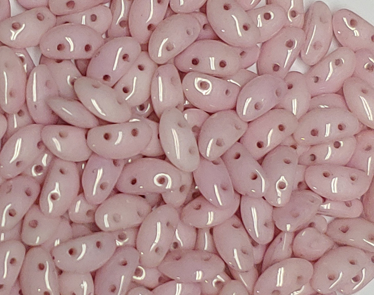 MobyDuo Bead Luster, 2-Hole 3x8MM Czech Glass, 25 or 50 beads