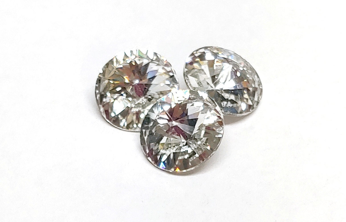 Preciosa Maxima 12mm Crystal Rivoli, 2 pieces