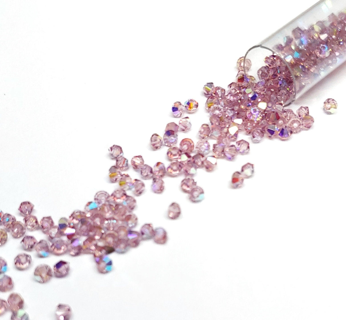 Preciosa 3mm Light Amethyst AB, Crystal Bicone - 36 pieces