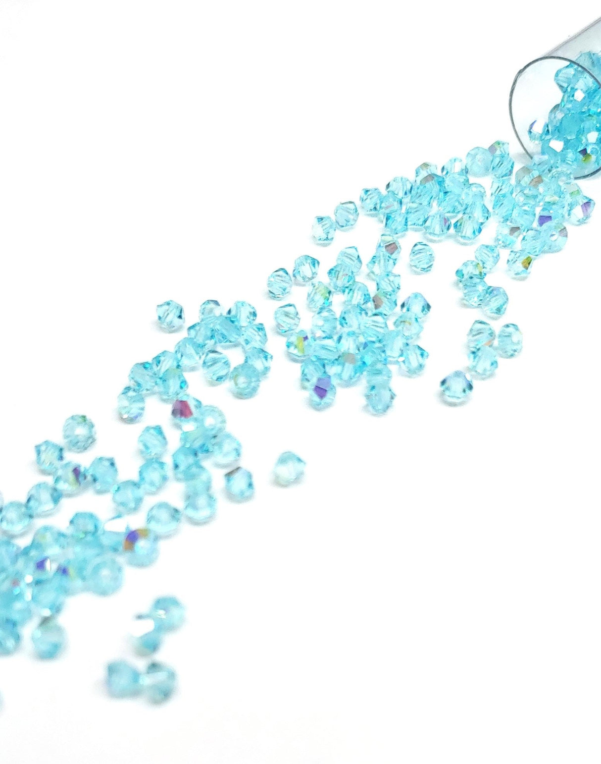 Preciosa 3mm Aqua Bohemica AB, Crystal Bicone - 36 pieces