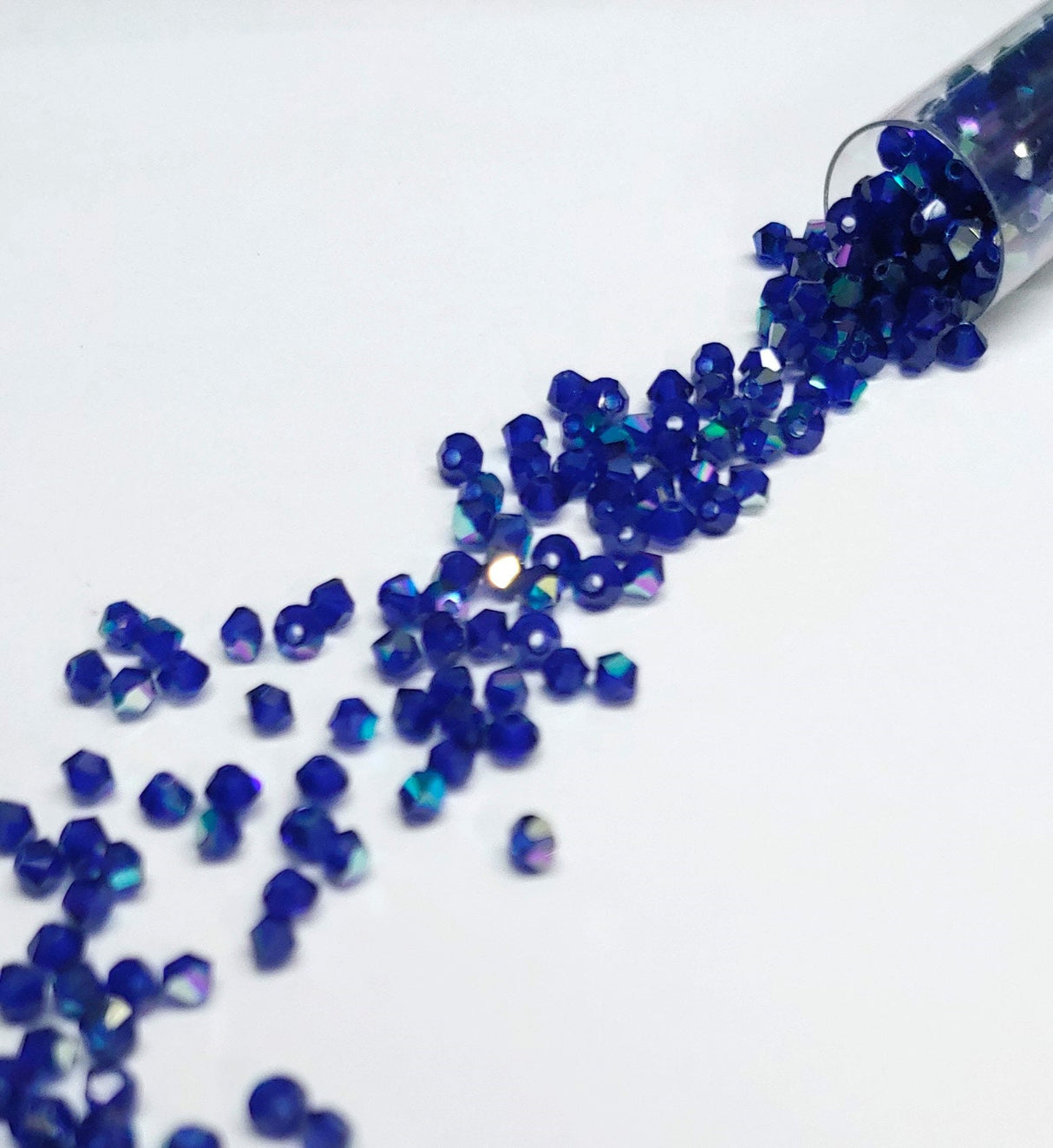 Preciosa 3mm Cobalt AB, Crystal Bicone - 36 Crystals