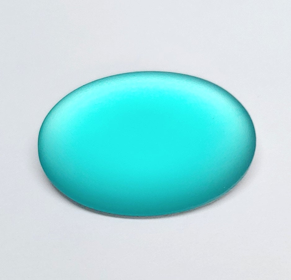 Lunasoft Lucite Cabochon Spearmint, 25x18mm Oval, quantity 1