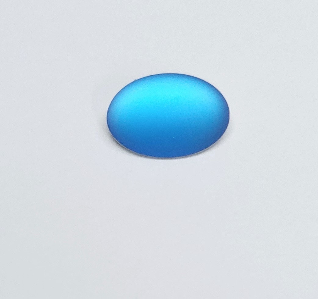 Lunasoft Lucite Cabochon Blueberry, 18.5 x 13.5mm Oval, quantity 1