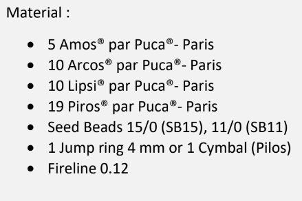 Flocon de Noel Pattern -DO NOT BUY- Sent free by email-Free with par Puca bead purchase, Read the description below for details