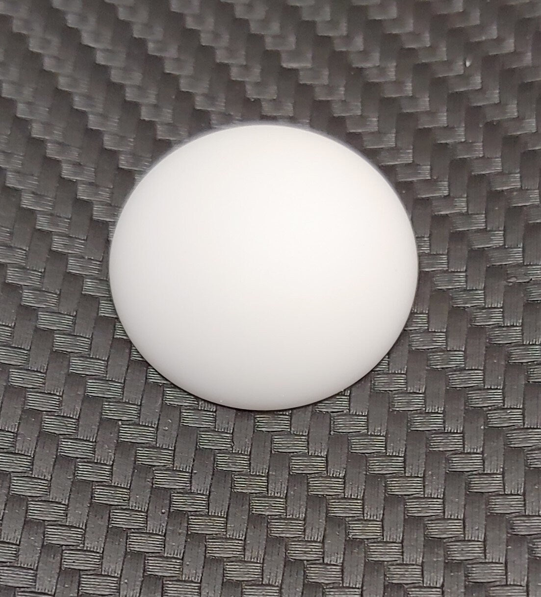 Lunasoft Lucite Cabochon White, 24mm Round, quantity 1