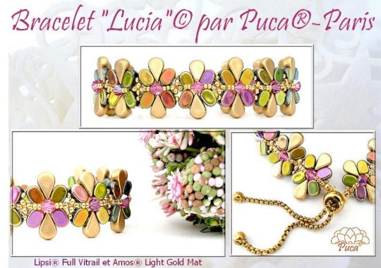 Lipsi par Puca Beads, Light Gold Matte, Czech Glass 7X4MM, 00030-01710-5 Grams
