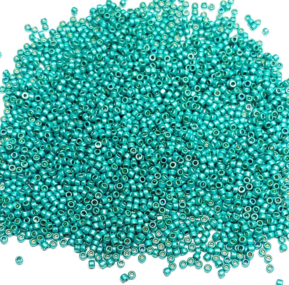 15/0 Toho Turquoise Matte Galvanized Permafinish, PF569F 10 grams or 20 grams