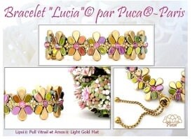 Lipsi par Puca Paris, Matte Collection, Czech Glass 7x4MM, 40 Beads