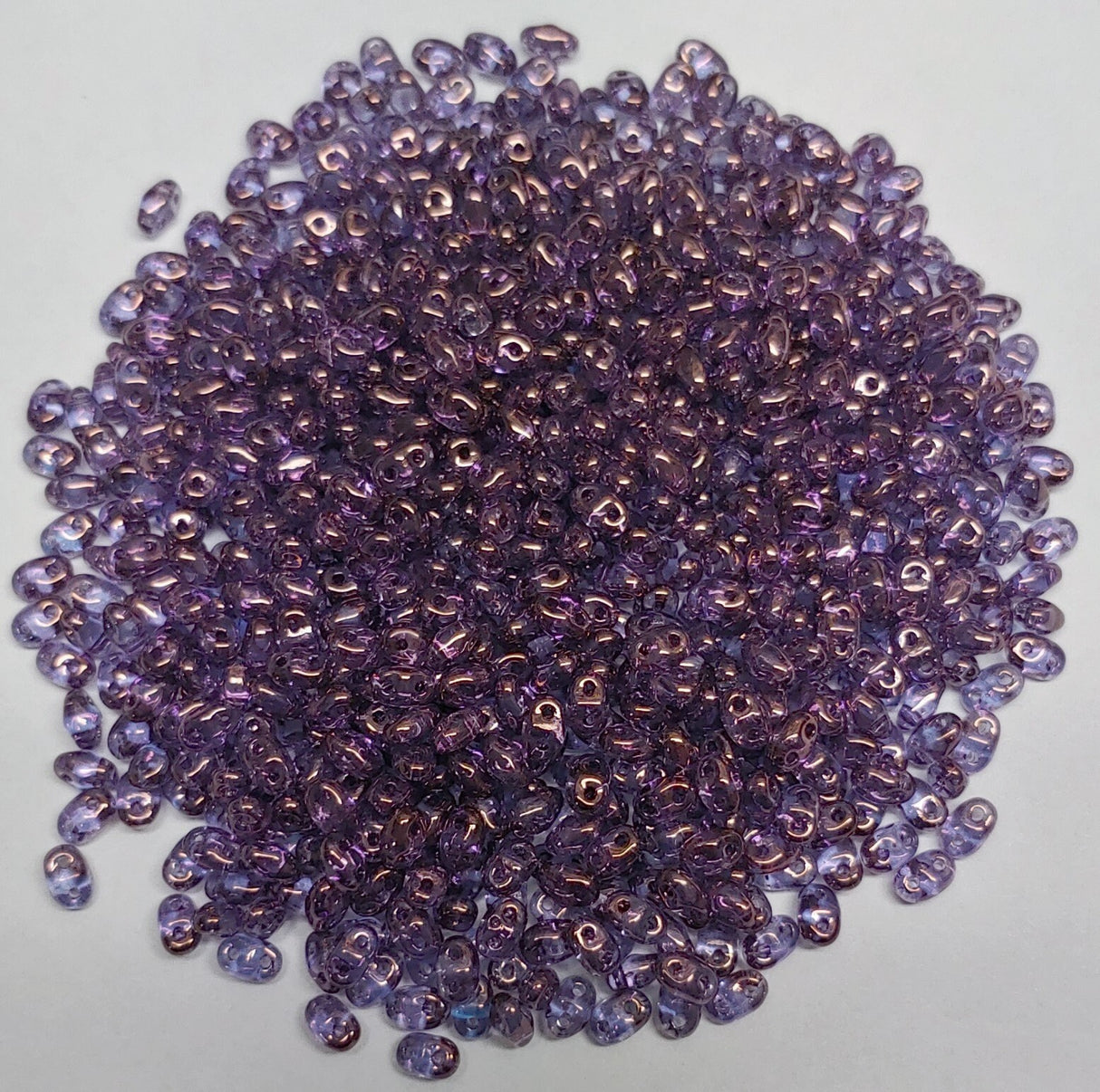 MiniDuo Crystal Vega, 2-Hole 2x4MM Czech Glass, 00030-15726-10 Grams