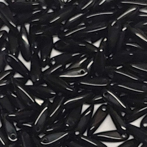 Dagger Bead, Czech Glass 3X11MM, 25 Beads-4 Color Choices