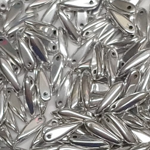 Dagger Bead, Czech Glass Beads 3X11MM, 25 Beads-7 Color Choices