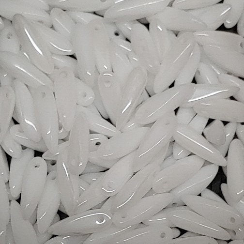 Dagger Bead, Czech Glass 3X11MM, 25 Beads-4 Color Choices