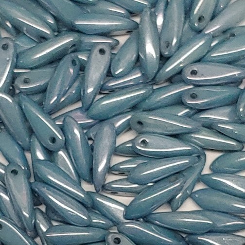 Dagger Bead, Czech Glass Beads 3X11MM, 25 Beads-7 Color Choices