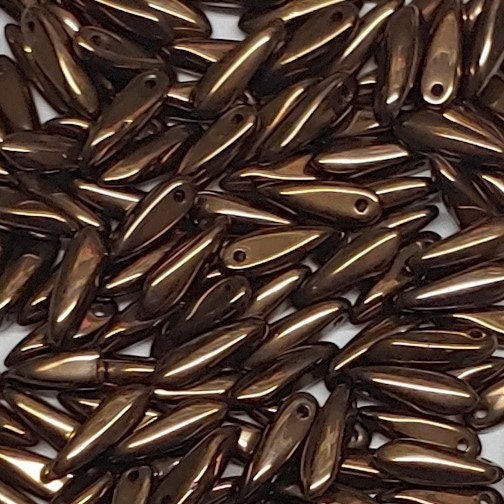 Dagger Bead, Czech Glass Beads 3X11MM, 25 Beads-7 Color Choices