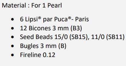 Perle One Pattern - DO NOT BUY- Sent free by email-Free with par Puca bead purchase, Read the description below for details