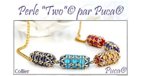 Perle Two Beaded Bead Kit par Puca beads. Pattern by email with Kit purchase, see Description for more details-This is for 1 Perle Bead