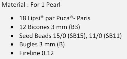 Perle Two Beaded Bead Kit par Puca beads. Pattern by email with Kit purchase, see Description for more details-This is for 1 Perle Bead