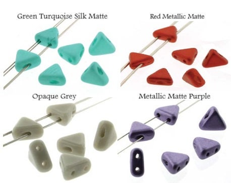 Kheops® par Puca 2 Hole Czech Glass 6mm, 30 beads-Choose a color - 12 colors