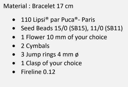 Spirale Lovely Bracelet Pattern - DO NOT BUY- Sent free by email-Free with par Puca bead purchase, Read the description below for details