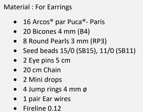 Perle Arcade 4 Earring Pattern