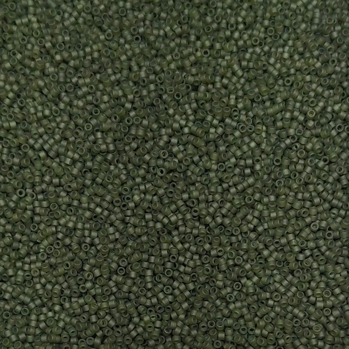 Delica, 11/0 Matte Olive, DB2404 Miyuki Delica-5 grams