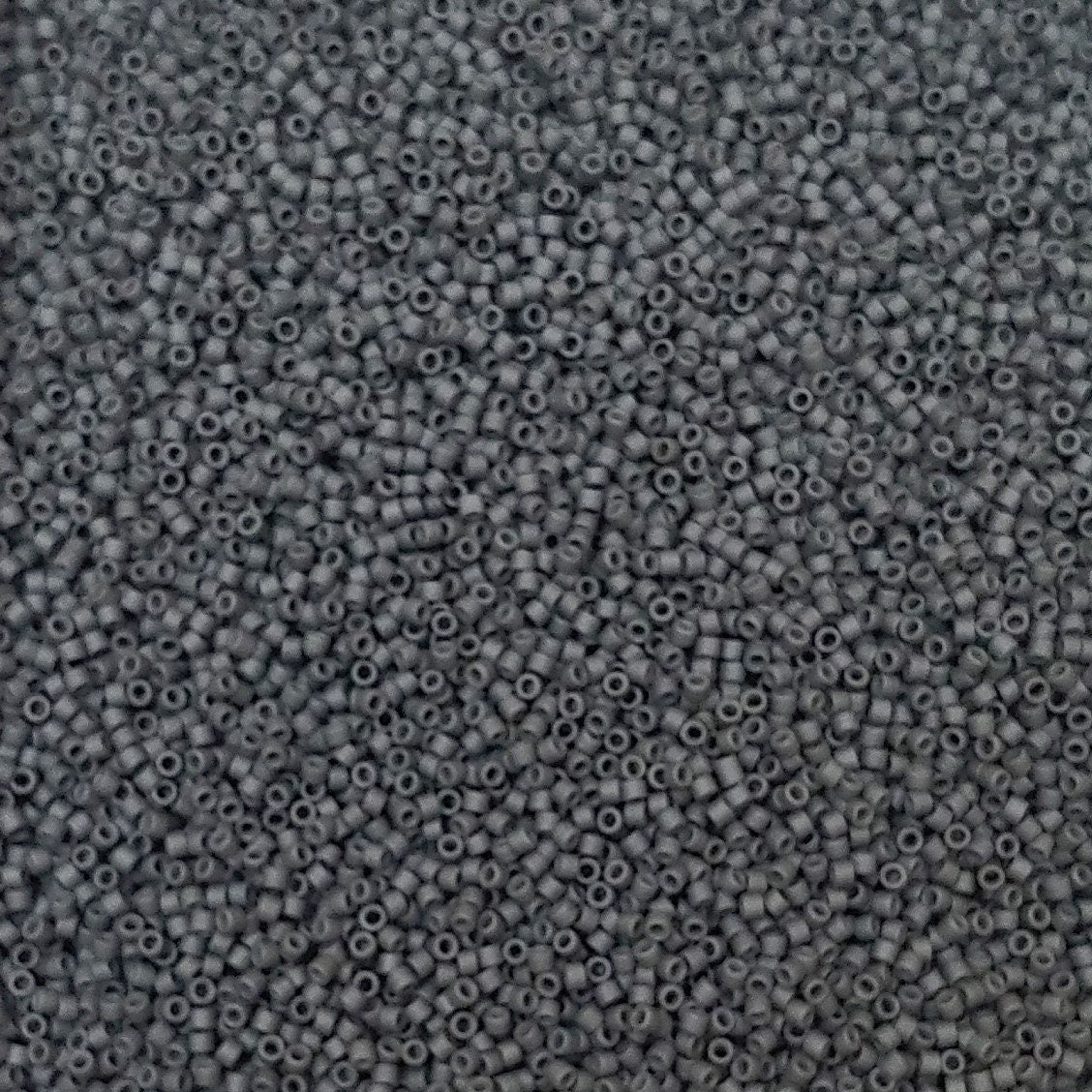 Delica, 11/0 Matte Light Charcoal, DB2409 Miyuki Delica-5 grams