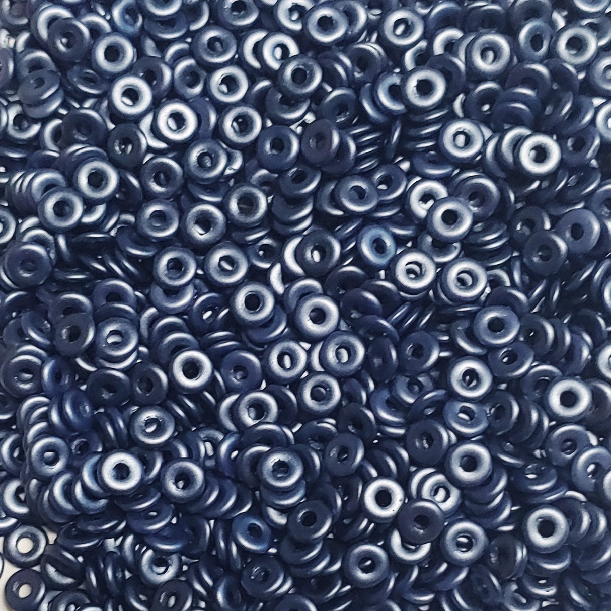 O Bead Pastel Montana, 1X4MM Czech Glass 25042, 5 grams