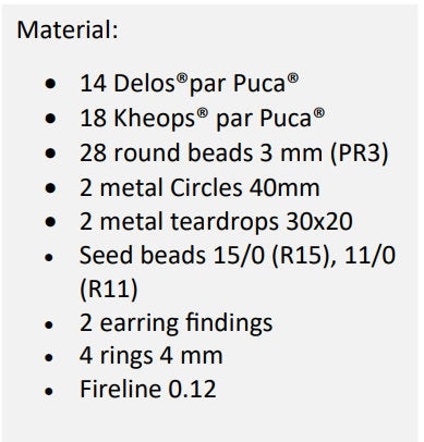 Bo Muriel Pattern - DO NOT BUY- Sent free by email-Free with par Puca bead purchase, Read the description below for details
