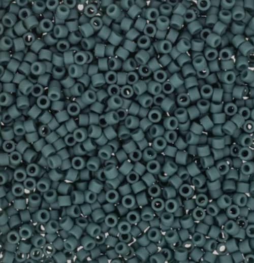 Delica, 11/0 Matte Eucalyptus, DB2407 Miyuki Delica-5 grams