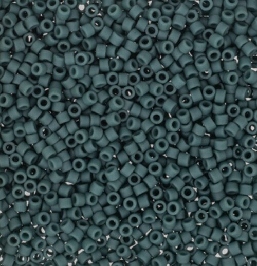 Delica, 11/0 Matte Eucalyptus, DB2407 Miyuki Delica-5 grams