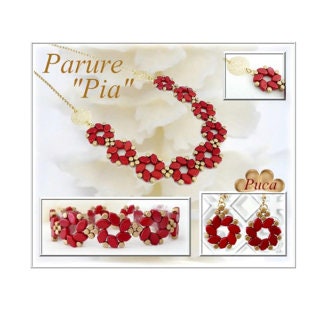 Pia Necklace Bracelet Pattern - DO NOT BUY- Sent free by email-Free with par Puca bead purchase, Read the description below for details