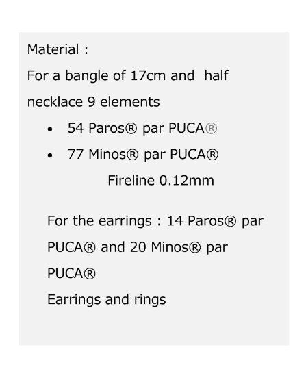 Pia Necklace Bracelet Pattern - DO NOT BUY- Sent free by email-Free with par Puca bead purchase, Read the description below for details