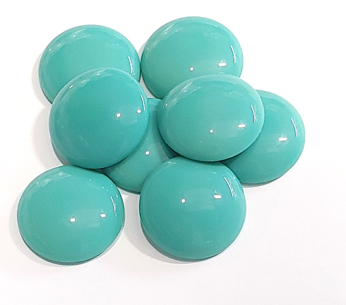 Cabochon Opaque Turquoise, 111-95050-63130, 25mm Quantity 1