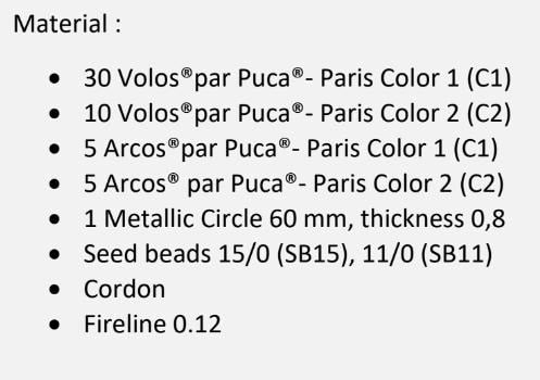 Mon Etoile Pattern - DO NOT BUY- Sent free by email-Free with par Puca bead purchase, Read the description below for details