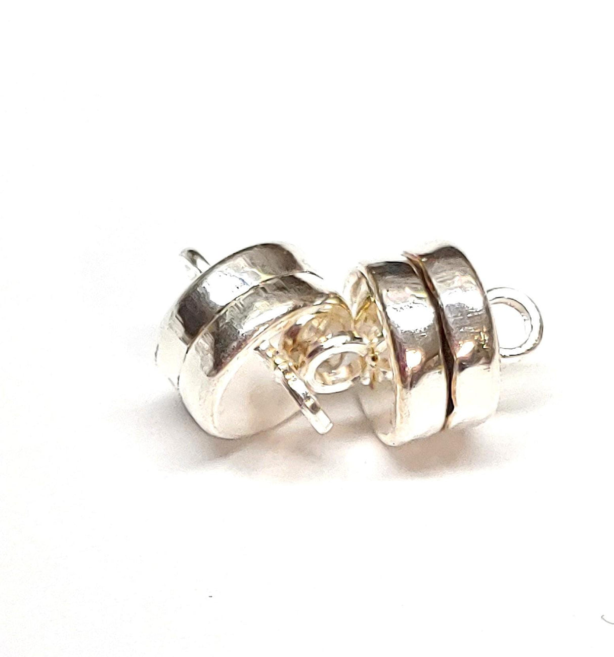 Silver Plated Magnetic Clasp, 7MM MGN13SP-Qty 2
