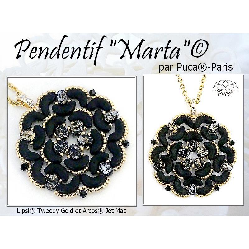 Marta Pendant Pattern - DO NOT BUY- Sent free by email-Free with par Puca bead purchase, Read the description below for details