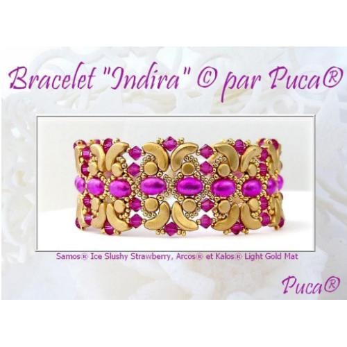 Indira Bracelet Pattern - DO NOT BUY- Sent free by email-Free with par Puca bead purchase, Read the description below for details