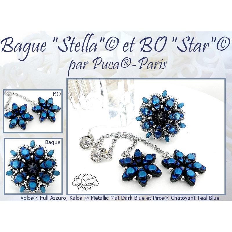 Stella Ring & Star Earring Pattern - DO NOT BUY- Sent free by email-Free with par Puca bead purchase, Read the description below for details