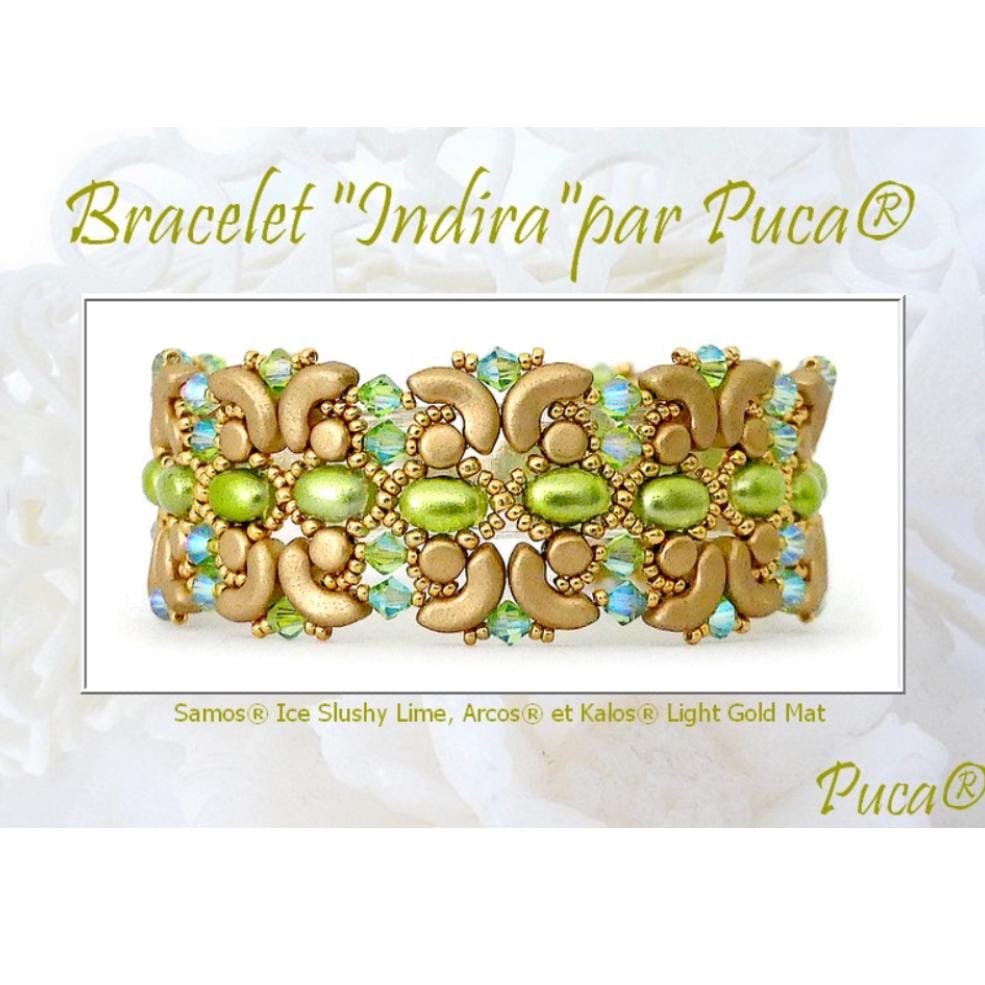 Indira Bracelet Pattern - DO NOT BUY- Sent free by email-Free with par Puca bead purchase, Read the description below for details