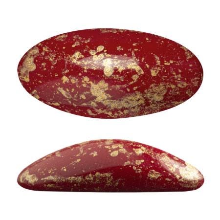 Athos Oval Cabochon - Splash Coating, 20x10MM Czech Glass, Qty 2 beads per color, Choose a Color